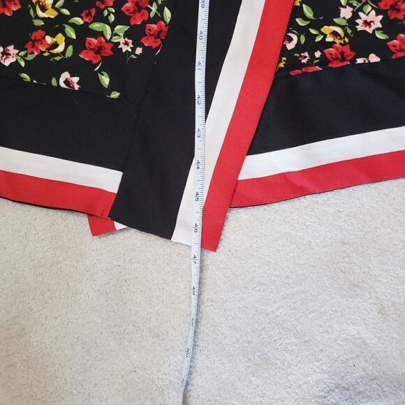 Dex NWT Xsmall Small Medium Long Sleeve Floral Print Faux Wrap Maxi Dress - Picture 9 of 16